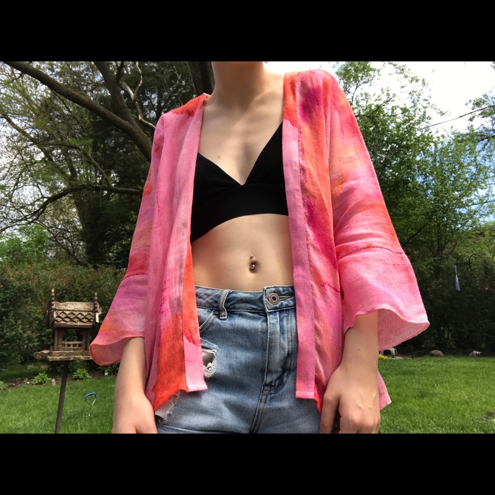 Chico’s KIMONO ARTISAN 3/4 SLV JACKET